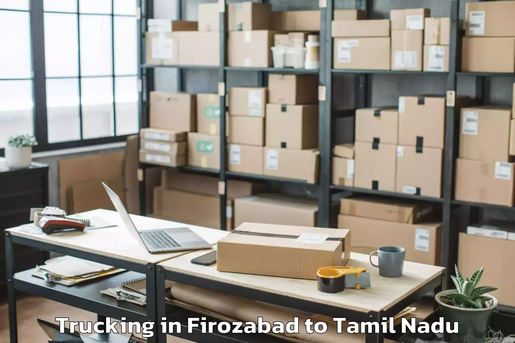 Top Firozabad to Tiruchirappalli Airport Trz Trucking Available